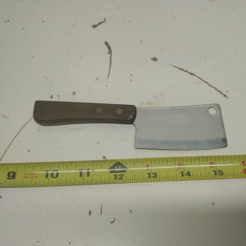 Vintage Mini Cleaver Knife 3” Wood Handle SHARP stainless Japan - Fresh Stock Dated January 2026