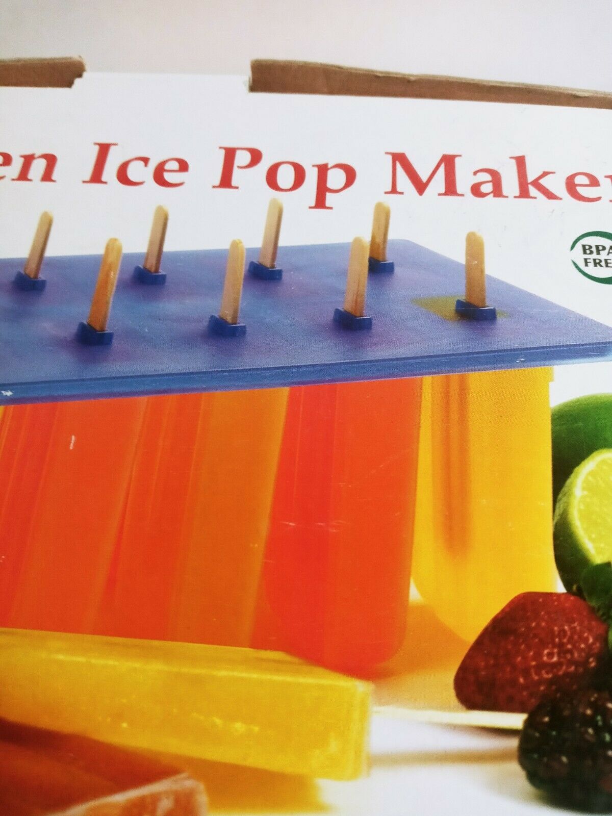 Norpro Frozen Ice Pop Maker makes 10 3oz  with 100 Wooden Treat Sticks. BPA Free - Fresh Stock Dated February 2026