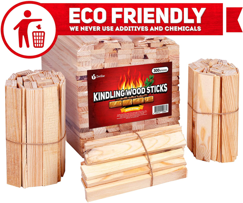 Kindling Wood Firestarter Sticks 300-500pc - Kiln Dried firewood Better Than fat - Fresh Stock Dated December 2025