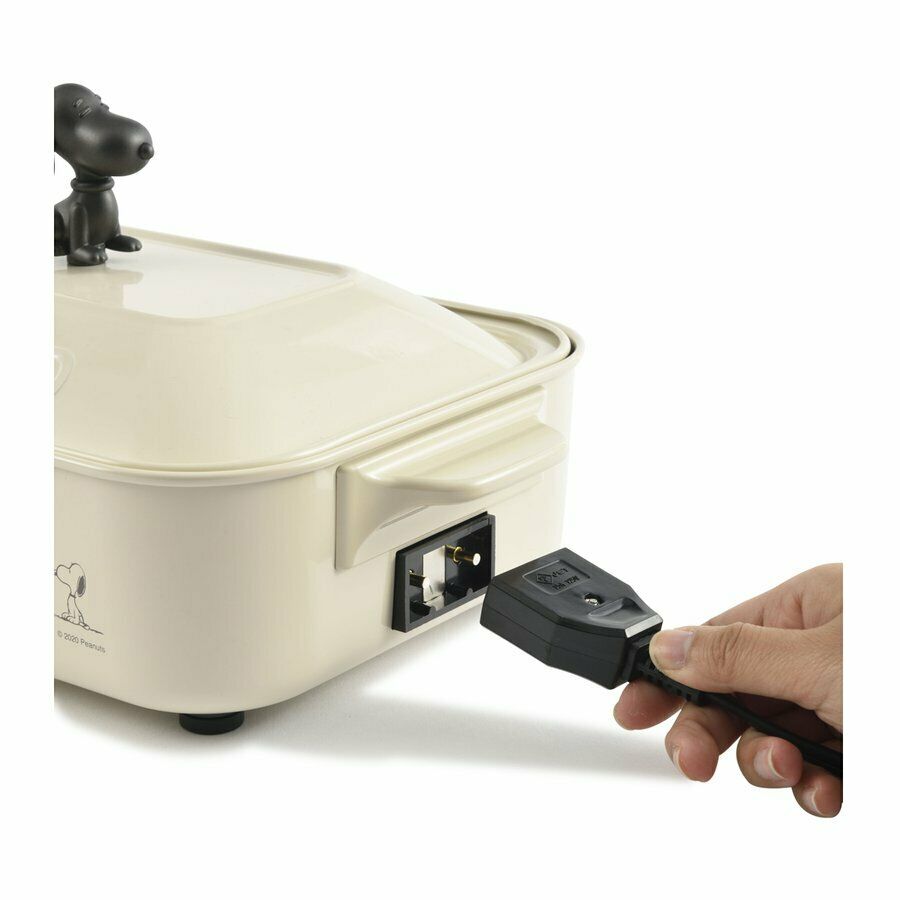 BRUNO PEANUTS Compact Hot Plate 3 Plates, Flat, Takoyaki(Ahijo), Pancake Plates - Fresh Stock Dated February 2026