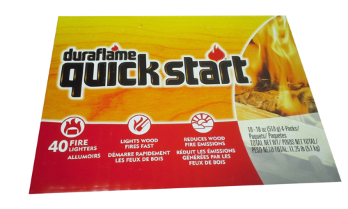 duraflame Quick Start Firelighters, 10 - 4 packs - Fresh Stock Dated January 2026