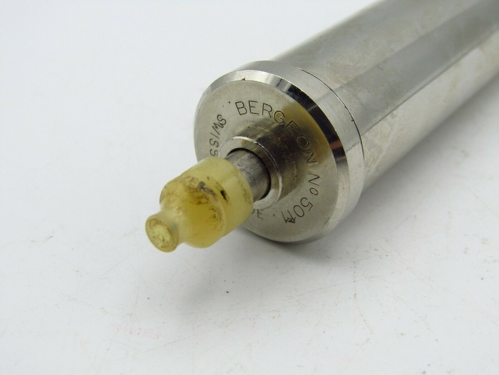 BERGEON 5011 PUMP FOR REMOVING WATCH CRYSTALS ONLY 1 TIP WATCH TOOL AS IS w2 - Fresh Stock Dated December 2025