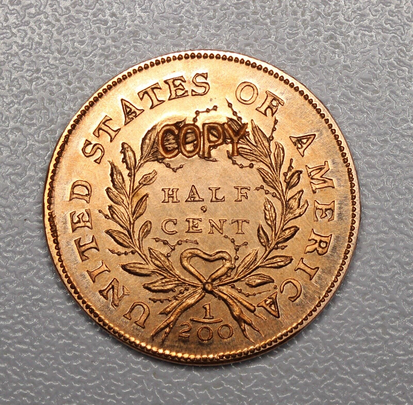 1793 Liberty Cap Half Cent Copper US Coin Gallery Mint - Fresh Stock Dated December 2025