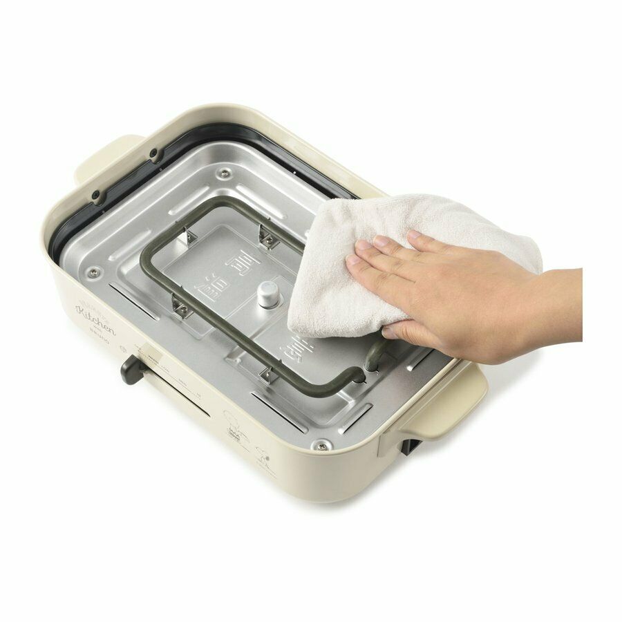 BRUNO PEANUTS Compact Hot Plate 3 Plates, Flat, Takoyaki(Ahijo), Pancake Plates - Fresh Stock Dated February 2026