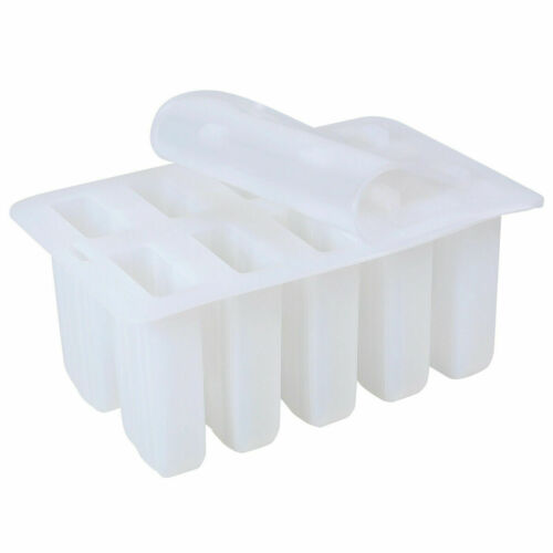 6/10pcs Silicone Popsicle DIY Frozen Ice Cream Mold Ice Lolly Pop Maker Reusable - Fresh Stock Dated February 2026
