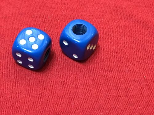 Blue Hutch Trickstar Valve Stem Caps Dice OLD SCHOOL BMX Trick Star - Fresh Stock Dated December 2025