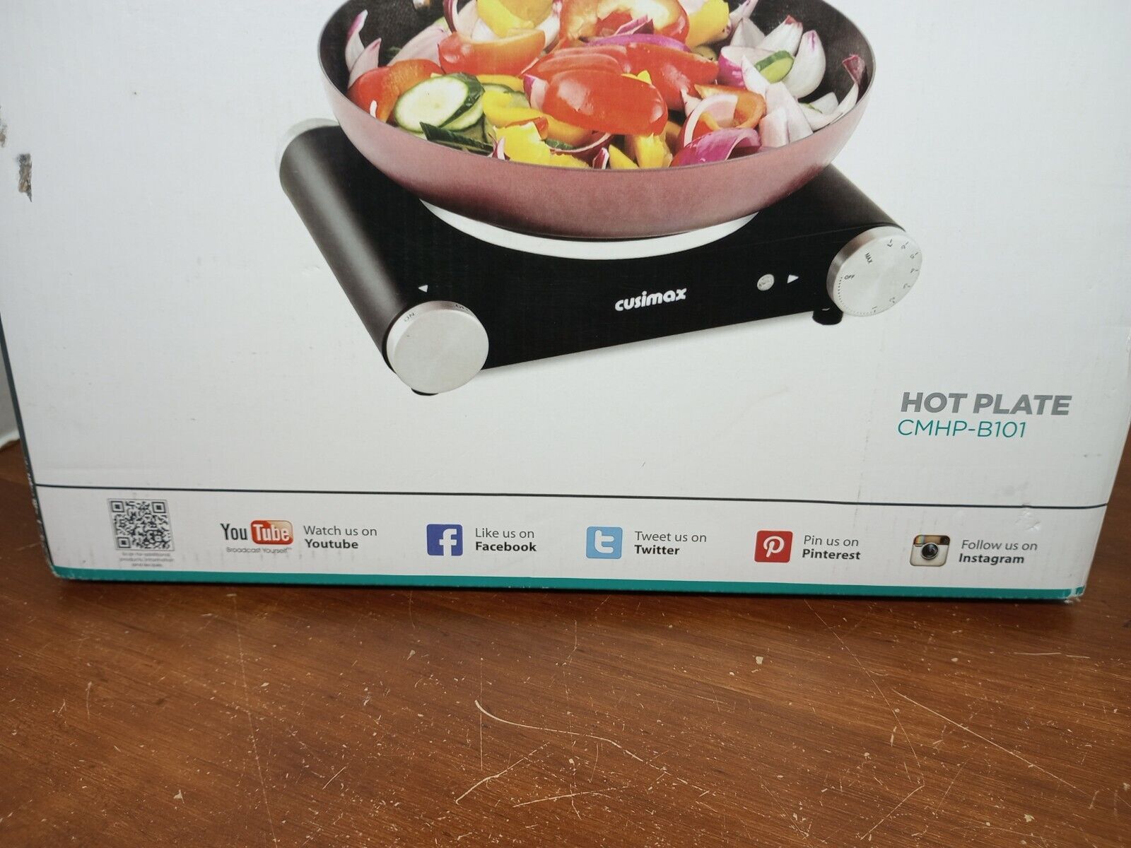 CUSIMAX Electric Hot Plate for Cooking Portable Single Burner 1500W Cast Iron - Fresh Stock Dated February 2026