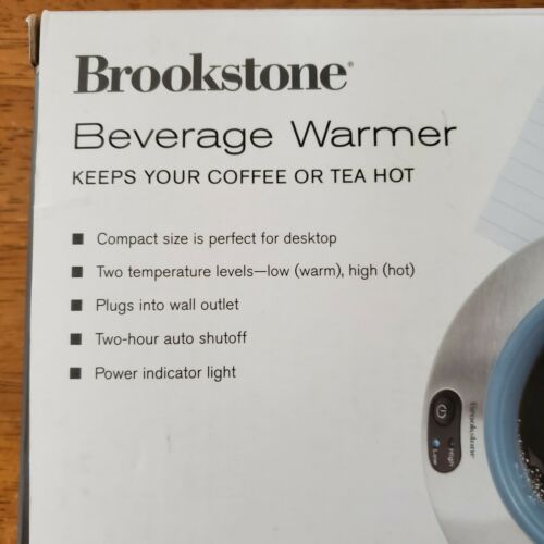 Brookstone K-72AS-A Beverage Warmer Coffee Tea Cup High/ Low Settings Auto Off - Fresh Stock Dated February 2026