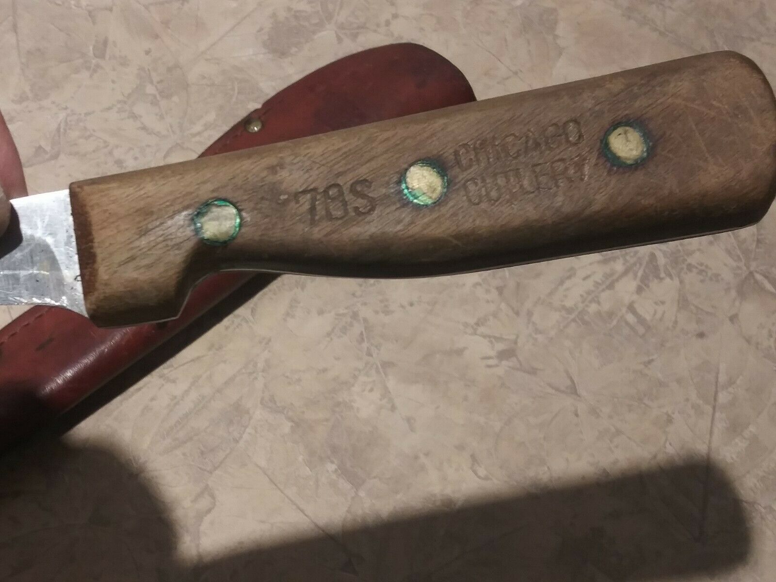 Vintage CHICAGO CUTLERY Filet Knife 78S with Original CHICAGO CUTLERY Sheath - Fresh Stock Dated January 2026