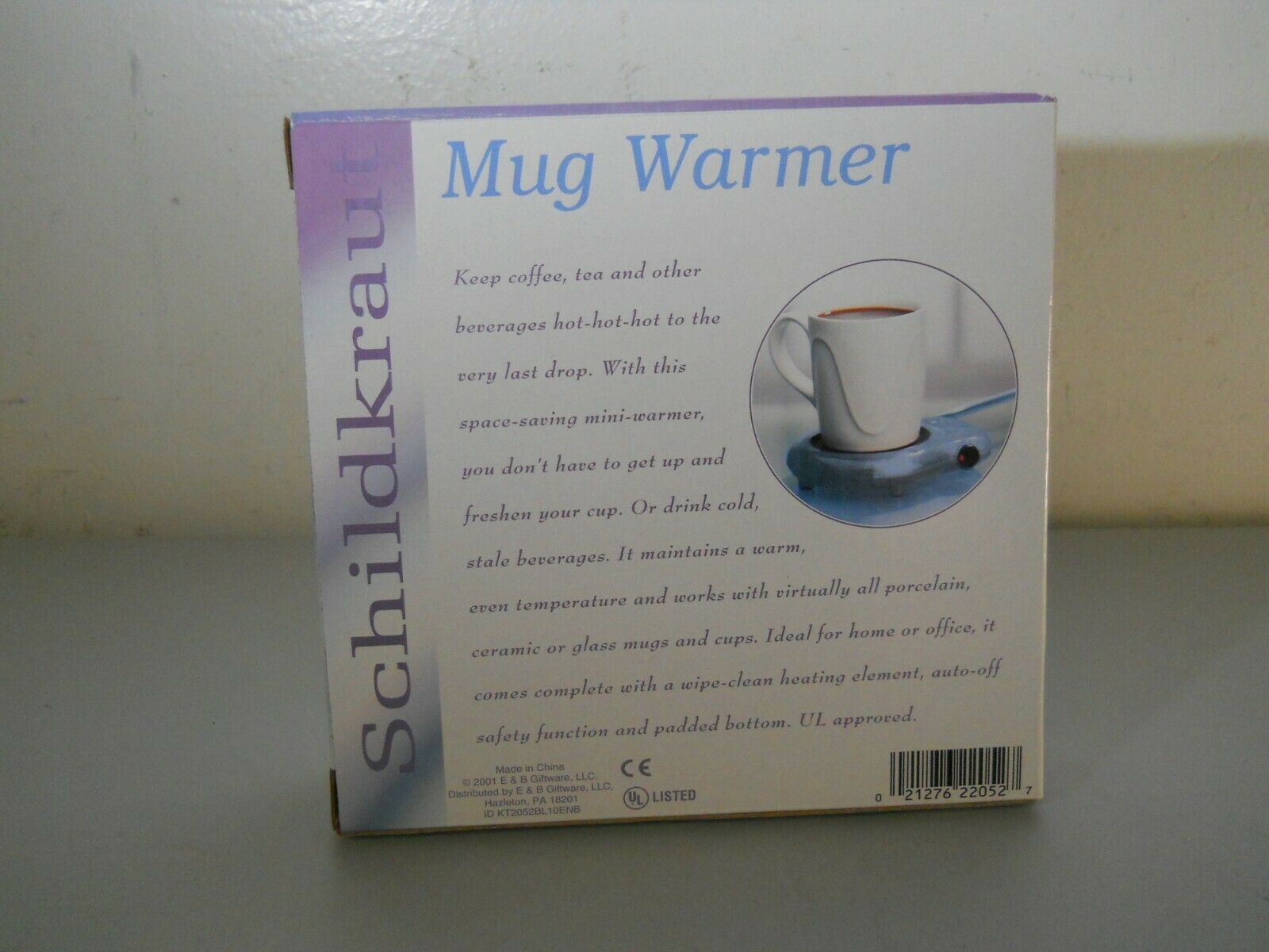 Blue Electric Mug Warmer Coffee Cup Hot Beverages for Home Office Auto-off New - Fresh Stock Dated February 2026