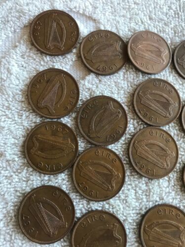 Lot Of 25 Irish Lucky Half-pennies 1966 & 1967 - Fresh Stock Dated December 2025