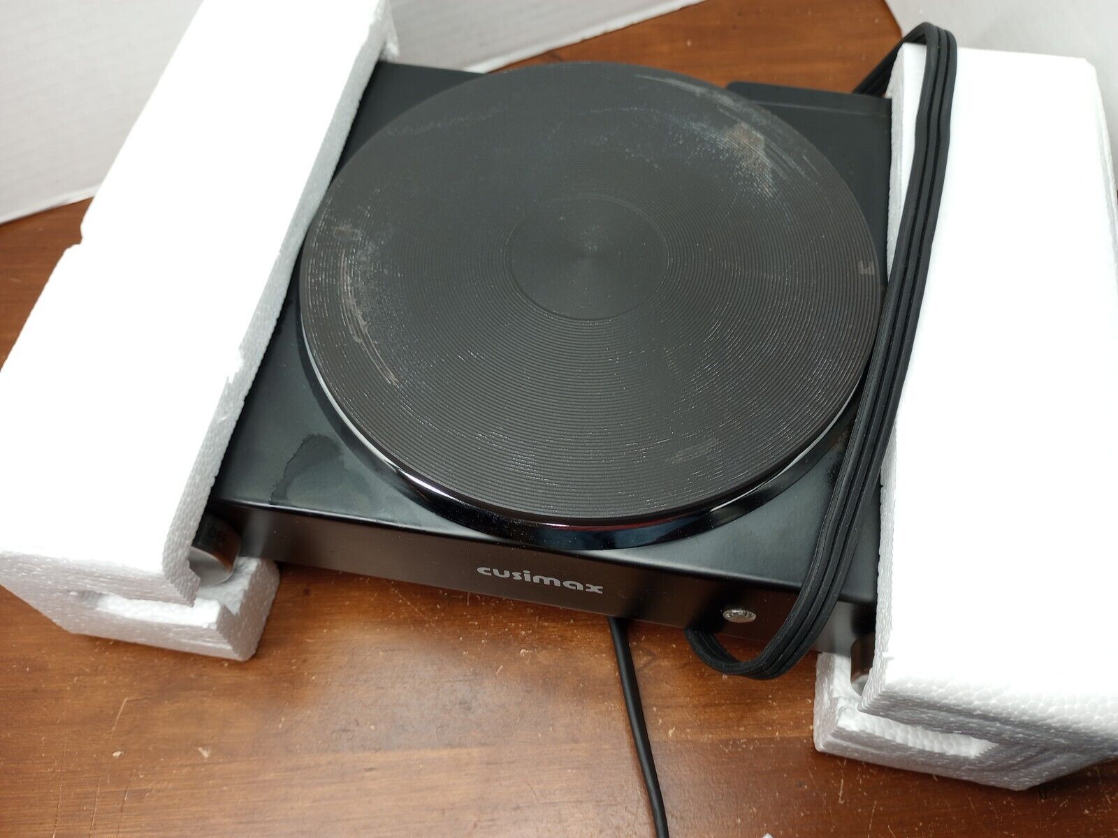 CUSIMAX Electric Hot Plate for Cooking Portable Single Burner 1500W Cast Iron - Fresh Stock Dated February 2026