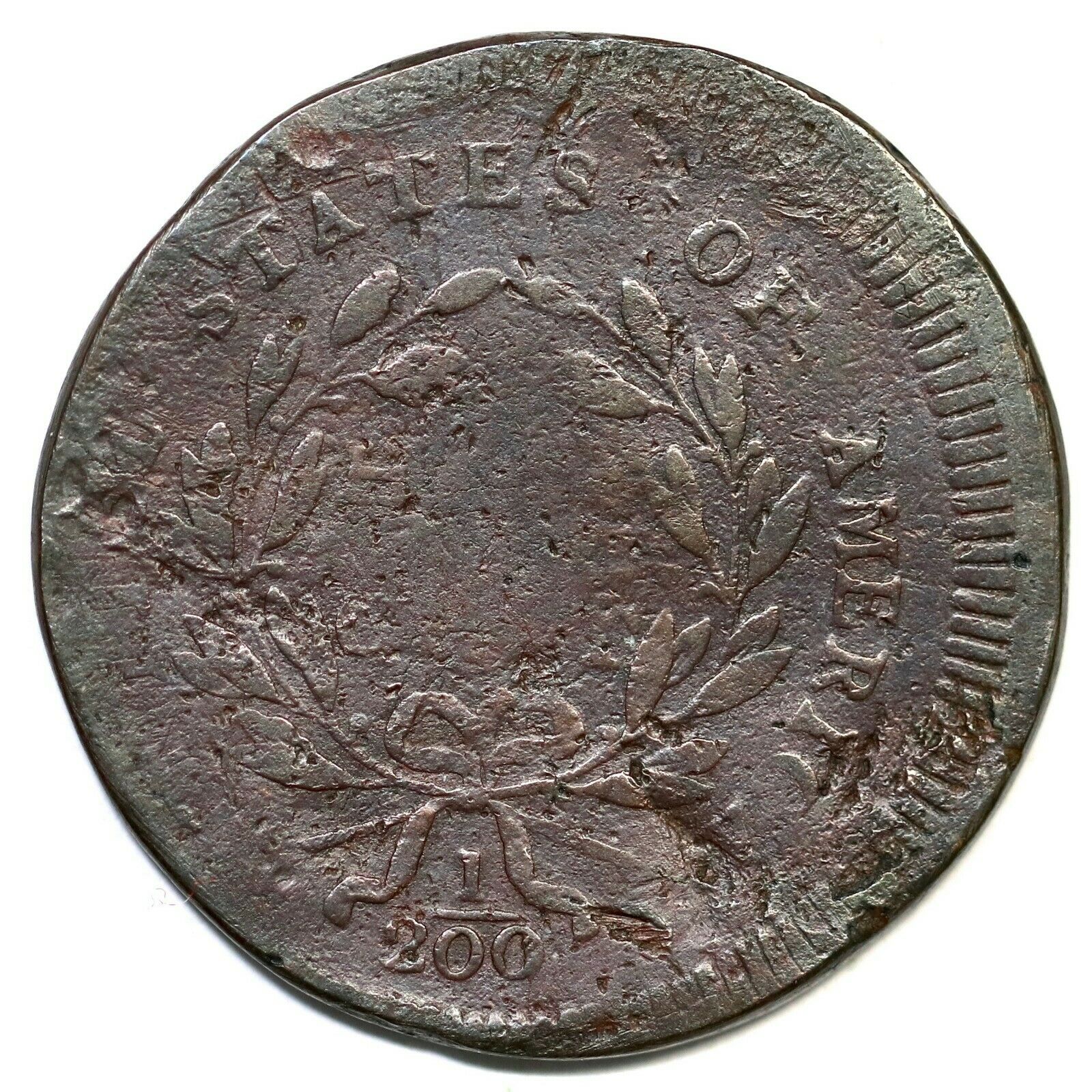 1795 C-3 R-5 Punctuated Date Liberty Cap Half Cent Coin 1/2c - Fresh Stock Dated December 2025