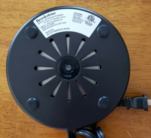 Brookstone K-72AS-A Beverage Warmer Coffee Tea Cup High/ Low Settings Auto Off - Fresh Stock Dated February 2026