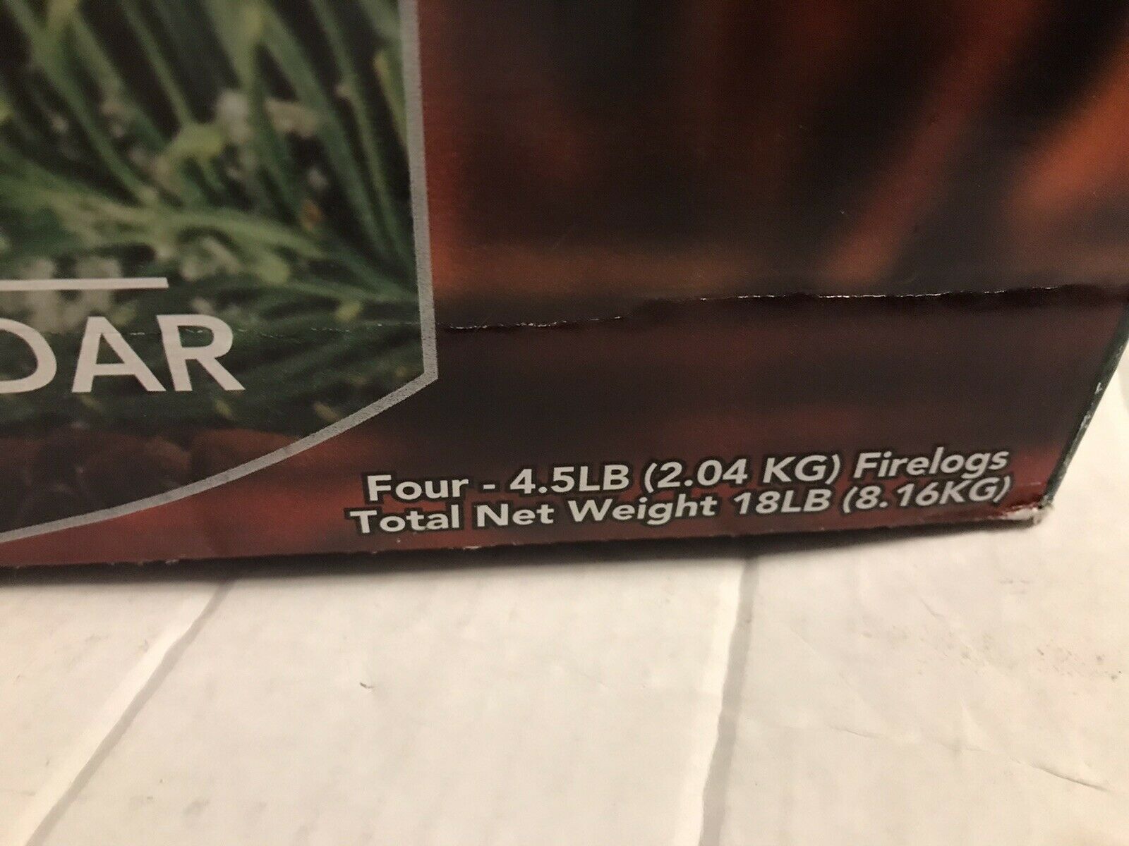 4 Pack Firelogs Fire Log Yankee Candle Pine Mountain Balsam Cedar Fireplace New - Fresh Stock Dated December 2025