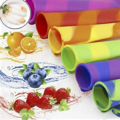 Set of 6 Silicone Ice Cream Mold Popsicle Holder Ice-Pop Sleeves Freezer Kitchen - Fresh Stock Dated February 2026