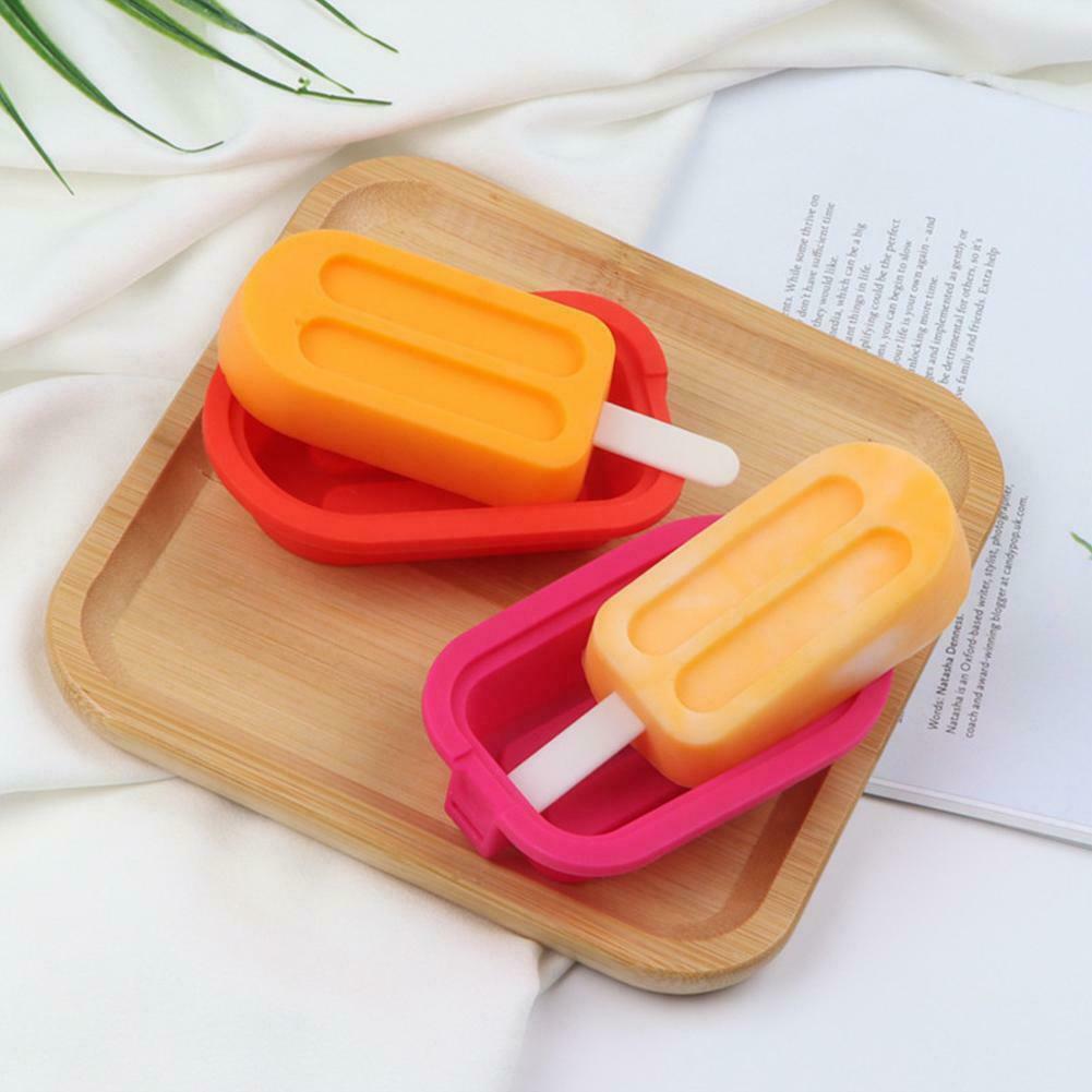 Silicone Ice Cream Molds With Lids Sticks Whiskey DIY Mould Tool - Fresh Stock Dated February 2026