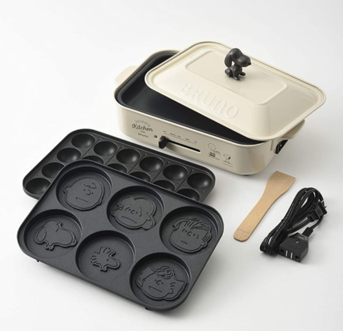 BRUNO Bruno PEANUTS Snoopy Compact Hot Plate BOE070 Japan - Fresh Stock Dated February 2026