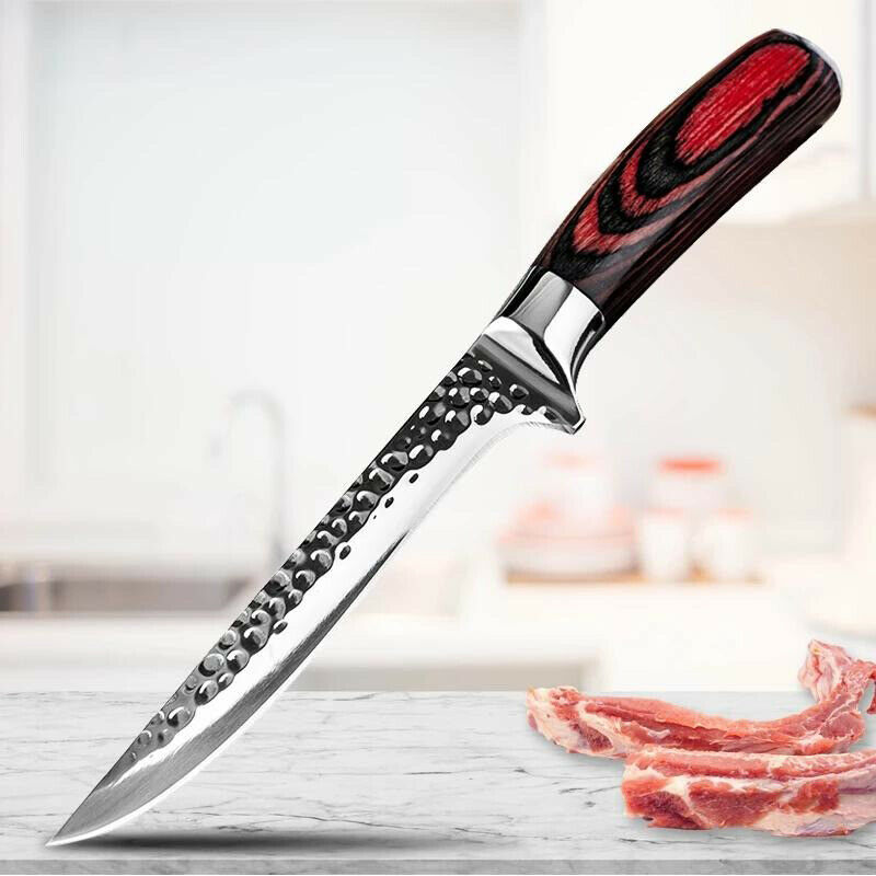 Hammer Forged Boning knife Meat Cleaver Chef cooking Sharp Kitchen knives tool - Fresh Stock Dated January 2026