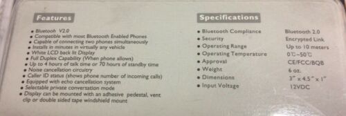 Soundstream SBLUE-20 Hands-Free Portable Bluetooth Unit w/ Built-in Caller ID - Fresh Stock Dated December 2025