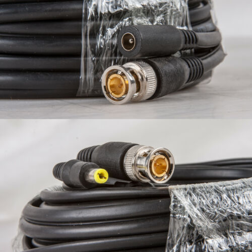 RG59 Coaxial Cable 25ft 60ft Bulk Coax DUAL / QUAD Outdoor 20AWG - BLACK WHITE - Fresh Stock Dated December 2025