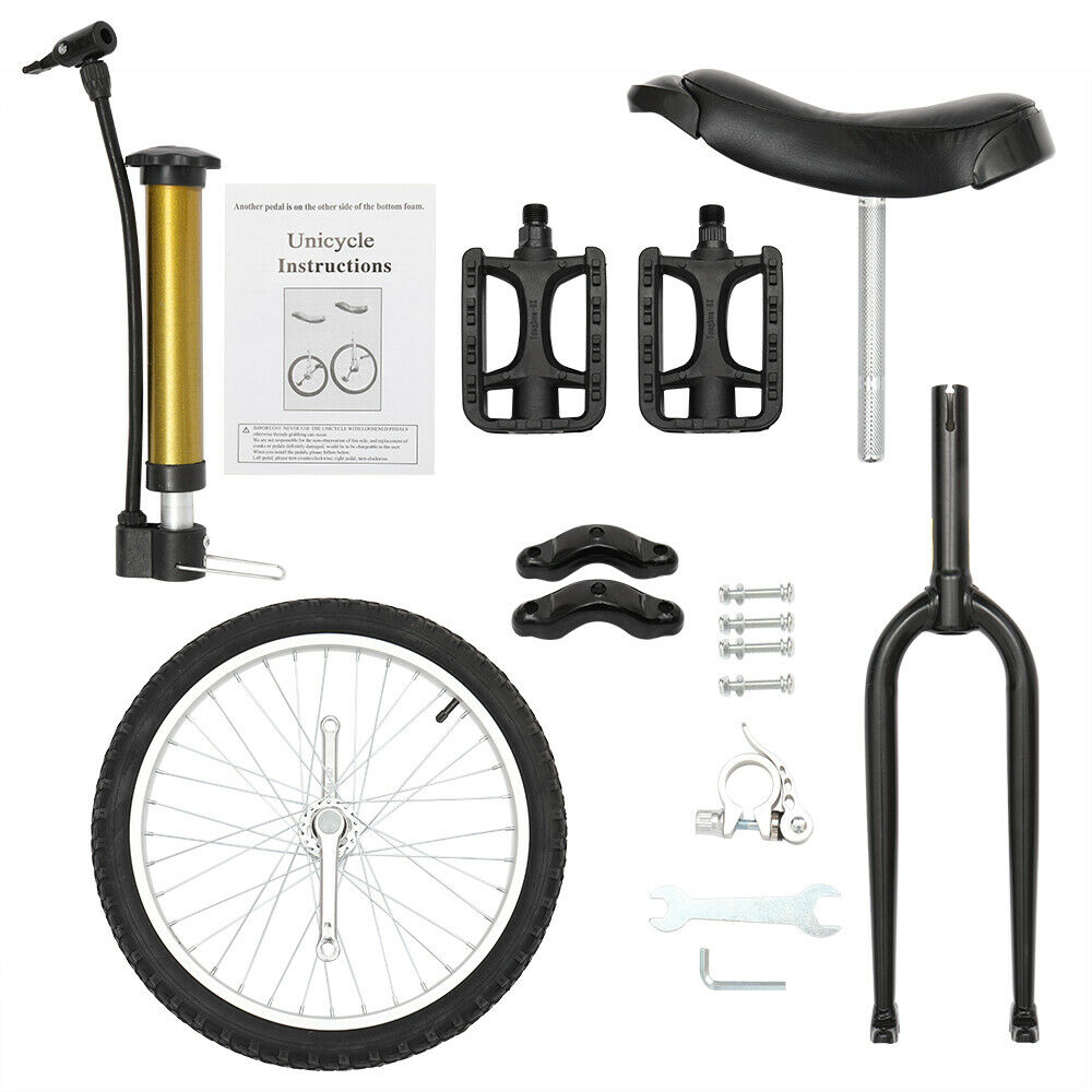 20 In Unicycle Wheel Balance Uni Cycle Fun Bike Fitness Circus Cycling Exercise - Fresh Stock Dated December 2025