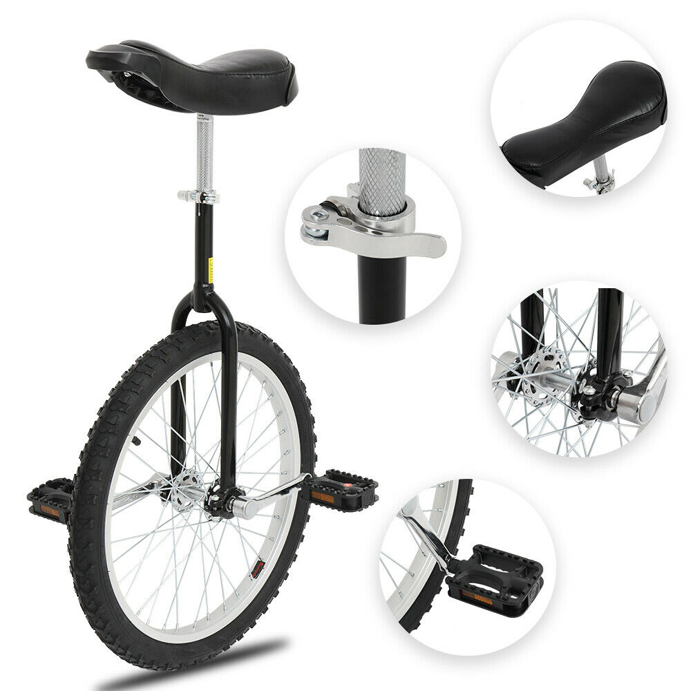 20 In Unicycle Wheel Balance Uni Cycle Fun Bike Fitness Circus Cycling Exercise - Fresh Stock Dated December 2025