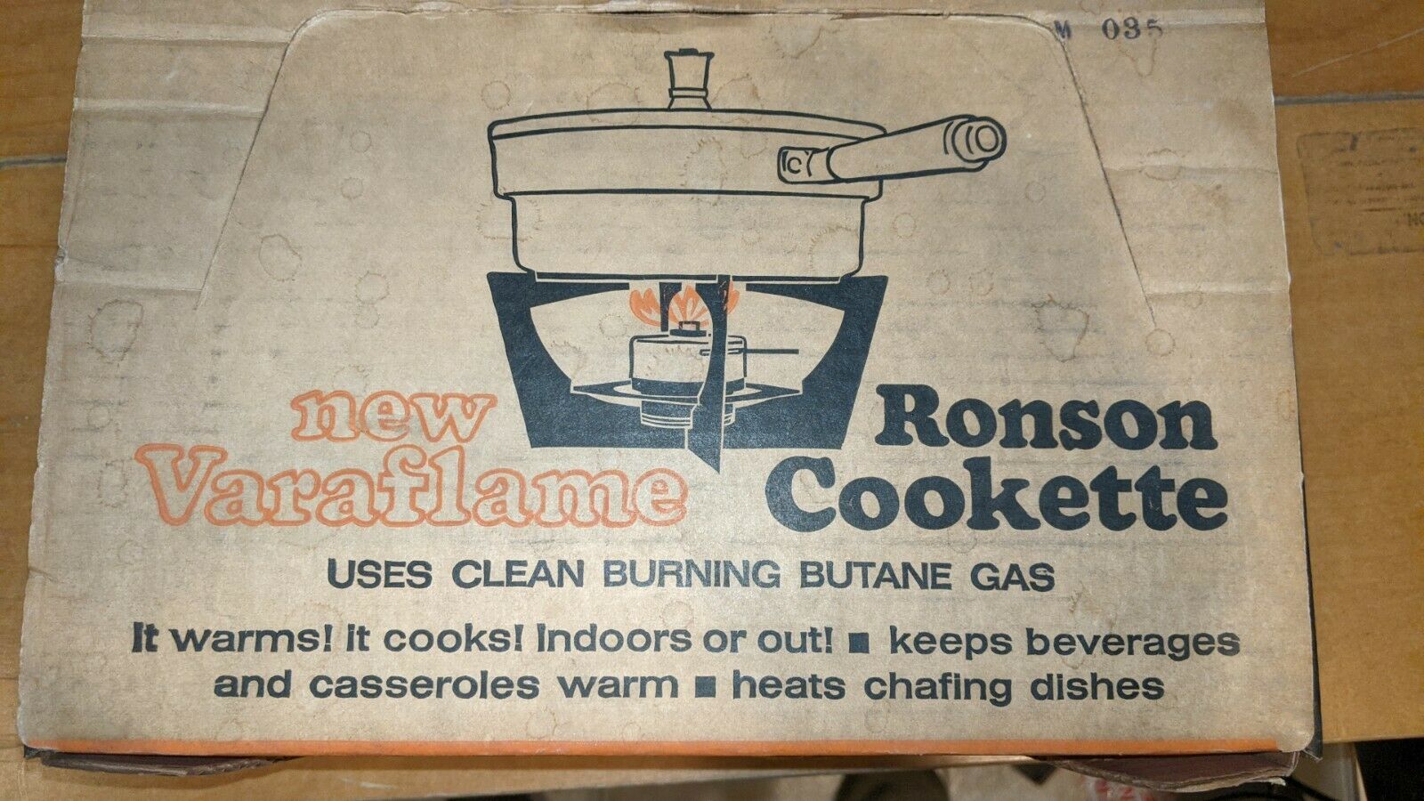 VARAFLAME RONSON COOKETTE NOS with box & instructions model #19202 - Fresh Stock Dated February 2026