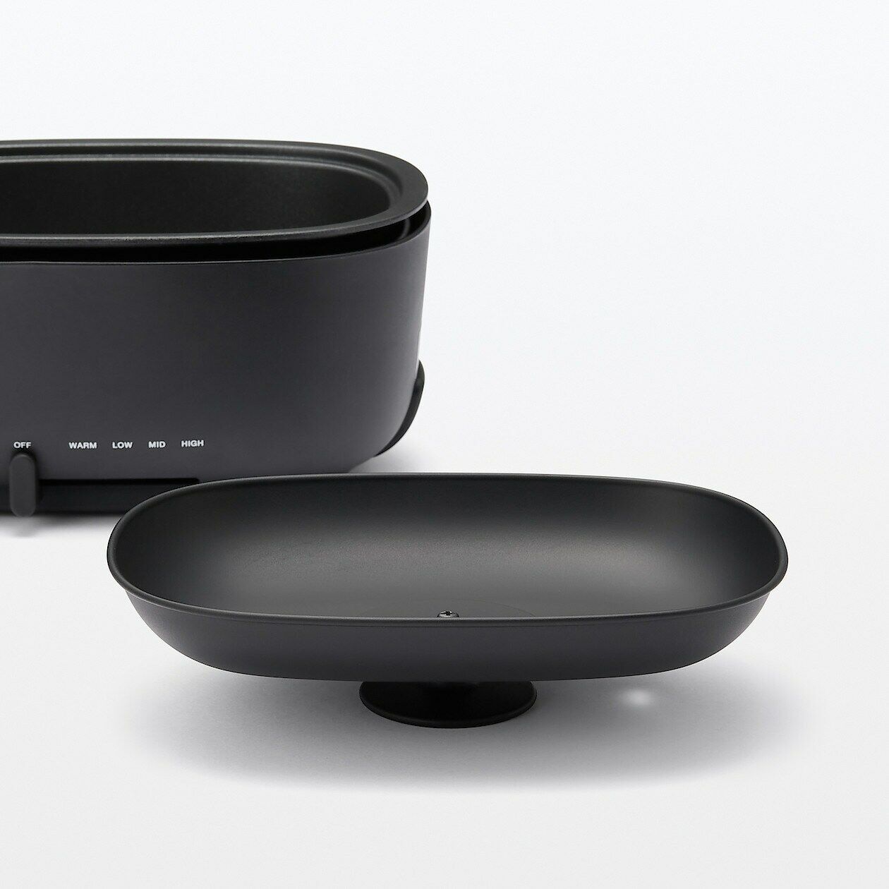 MUJI JAPAN Deep Grill Pot MJ-HPFK1 2021AW new model Black Compact - Fresh Stock Dated February 2026