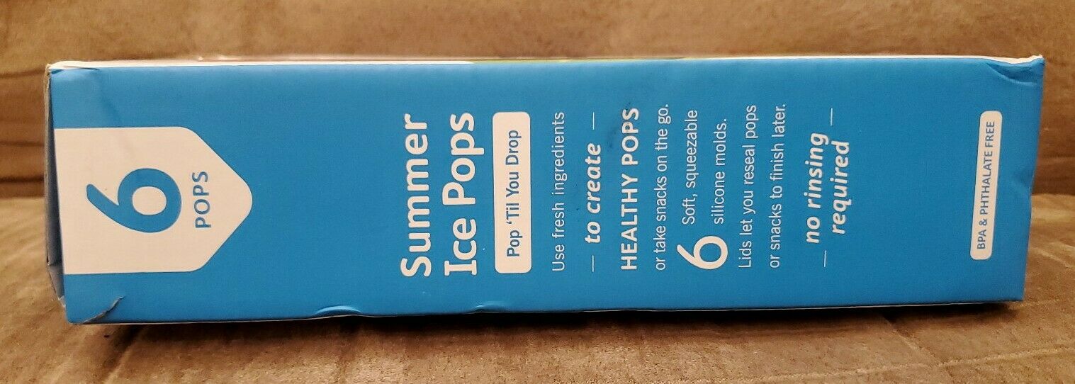 BRAND NEW Koji Summer Ice Pops 6 Silicone Molds - Fresh Stock Dated February 2026