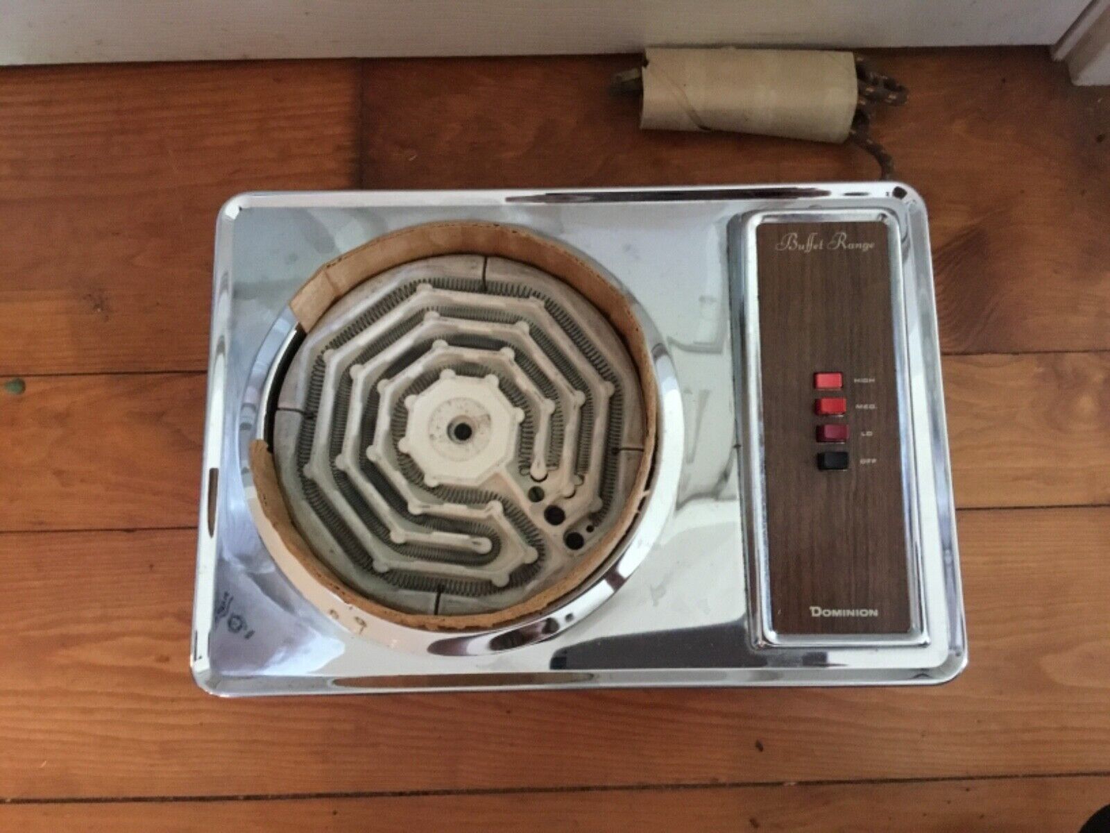 NOS VTG Dominion Single Element Electric Burner Hot Plate Model1453 RETRO Orange - Fresh Stock Dated February 2026