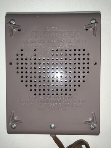 Vintage Dazey Coffee Soup Beverage Cup Mug Warmer 25 Watts CW-10 USA Made - Fresh Stock Dated February 2026