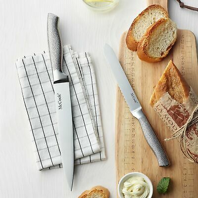 McCook MC20 Premium Knife Sets,17 Pieces Full Tang Hammered German Stainless ... - Fresh Stock Dated January 2026