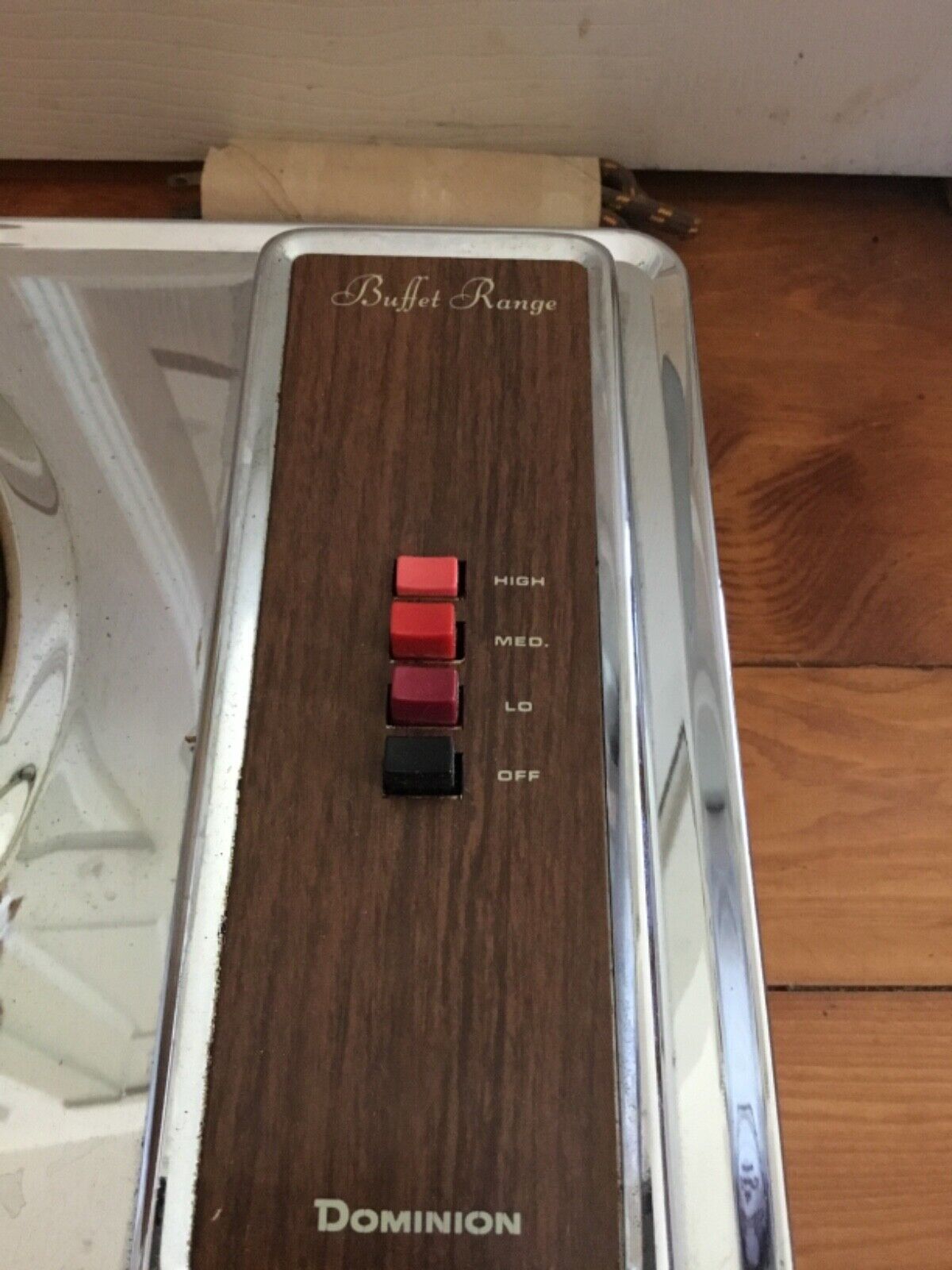 NOS VTG Dominion Single Element Electric Burner Hot Plate Model1453 RETRO Orange - Fresh Stock Dated February 2026