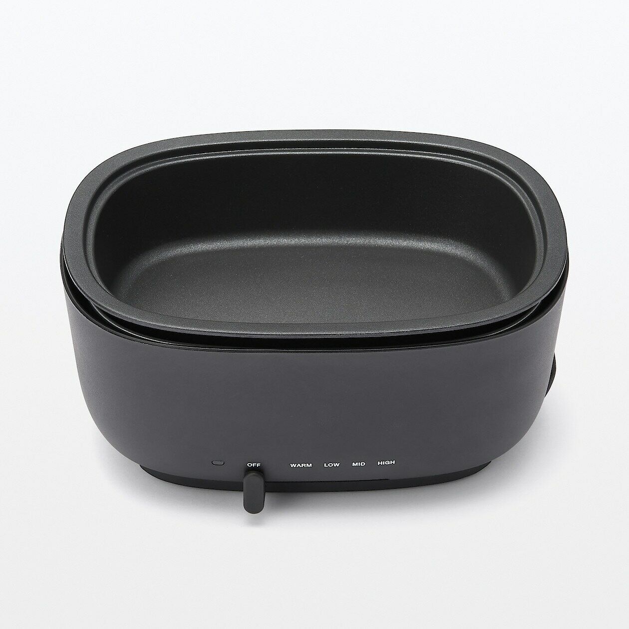 MUJI JAPAN Deep Grill Pot MJ-HPFK1 2021AW new model Black Compact - Fresh Stock Dated February 2026
