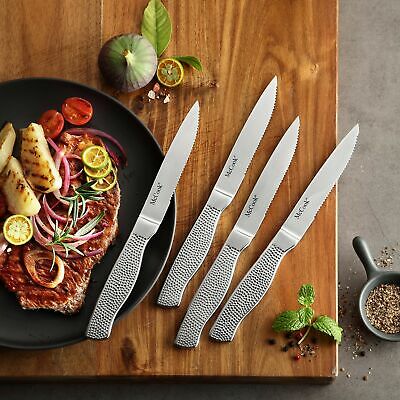 McCook MC20 Premium Knife Sets,17 Pieces Full Tang Hammered German Stainless ... - Fresh Stock Dated January 2026