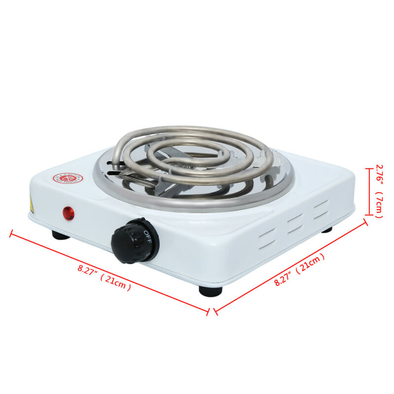 1000W Portable Electric Single Burner Hot Plate Kitchen Stove RV Dorm Cooktop - Fresh Stock Dated February 2026