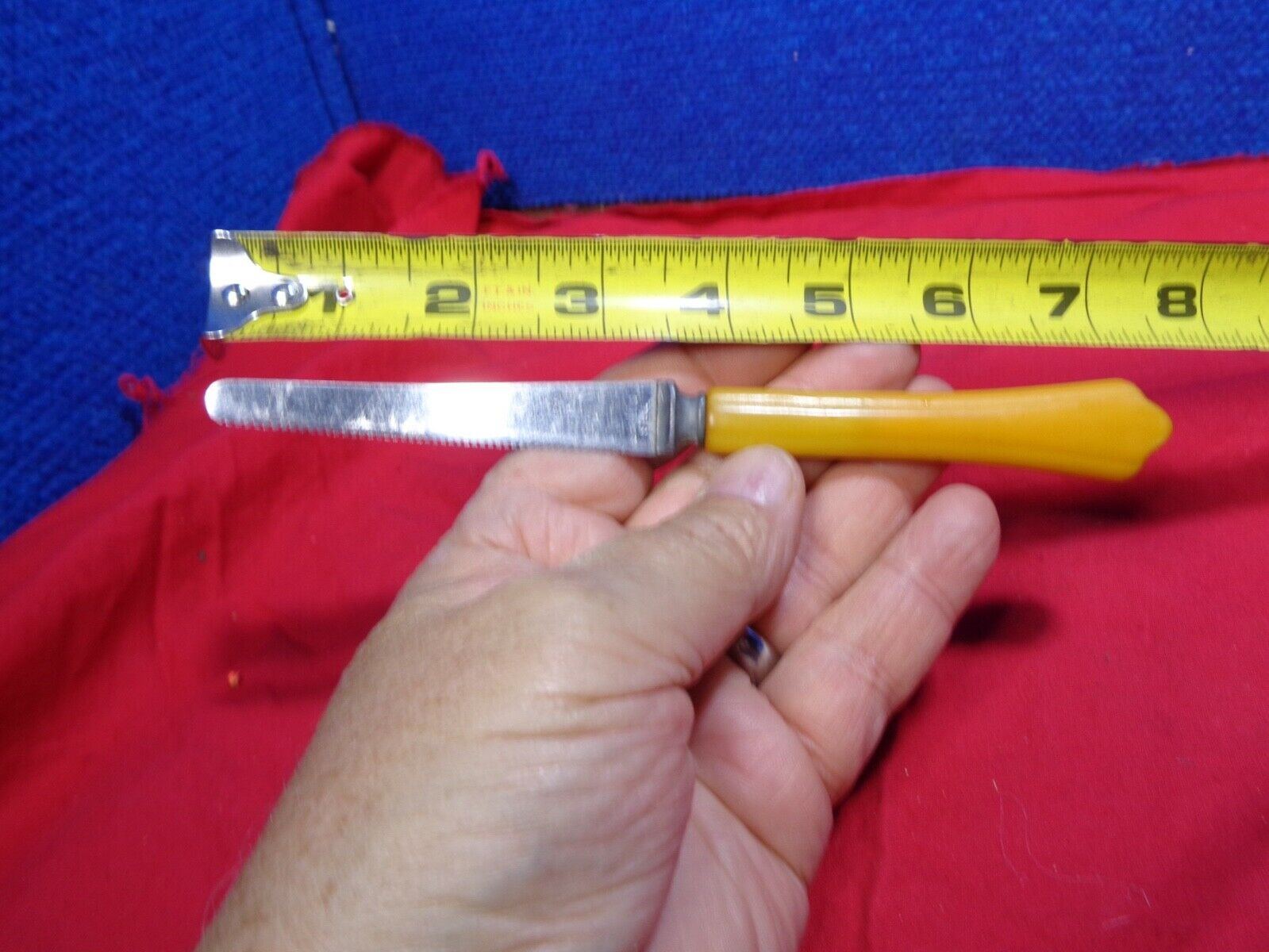 Vintage Mid Century Modern Citrus Grapefruit Serrated Bent Blade Knife - Fresh Stock Dated January 2026