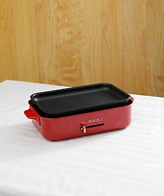 BRUNO compact hot plate BOE021-RD Japan Domestic AC:100 - Fresh Stock Dated February 2026
