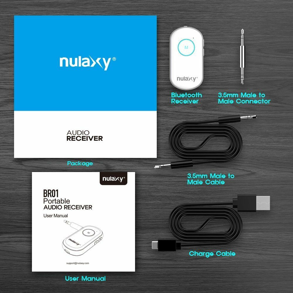 Wireless Bluetooth Receiver Car Or Home Aux Kit - Fresh Stock Dated December 2025