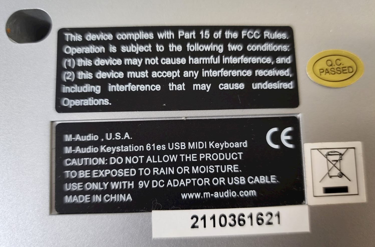 M-Audio Keystation 61ES Semi-Weighted USB MIDI Keyboard Controller - Fresh Stock Dated December 2025