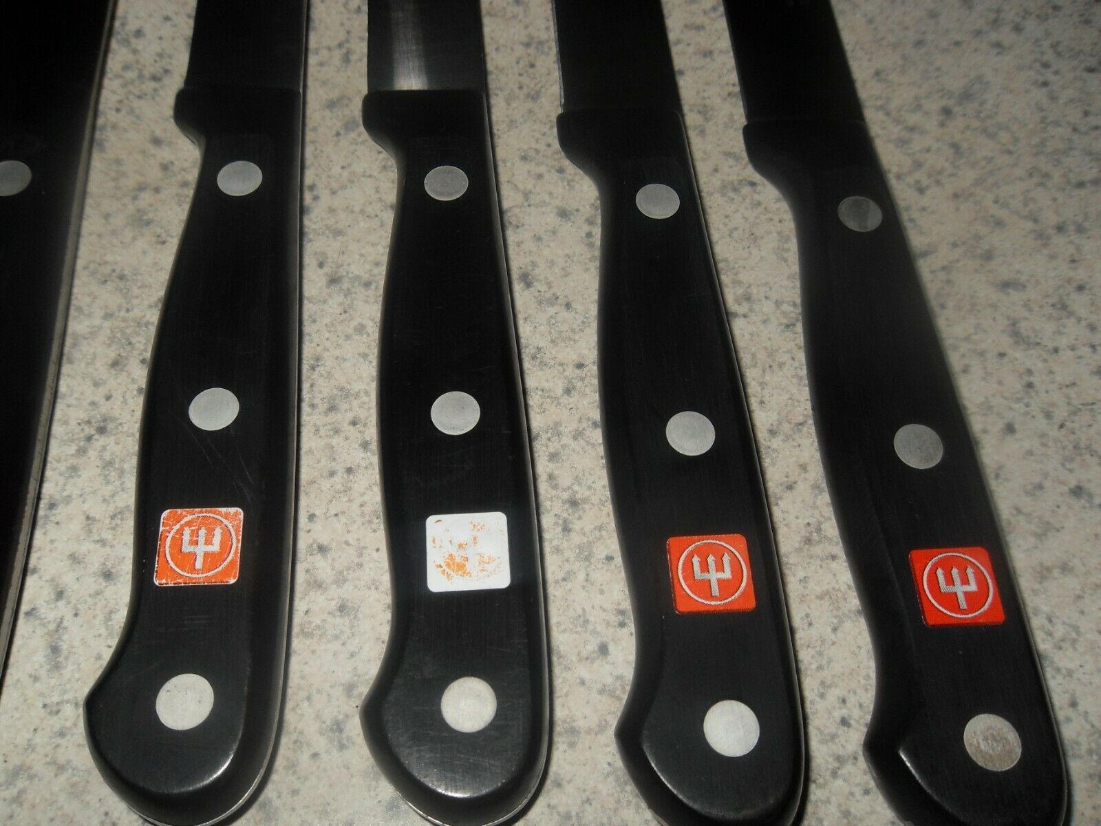 Wusthof Gourmet 8-Piece Stainless Steel Steak Knife Set with Block, German Made - Fresh Stock Dated January 2026