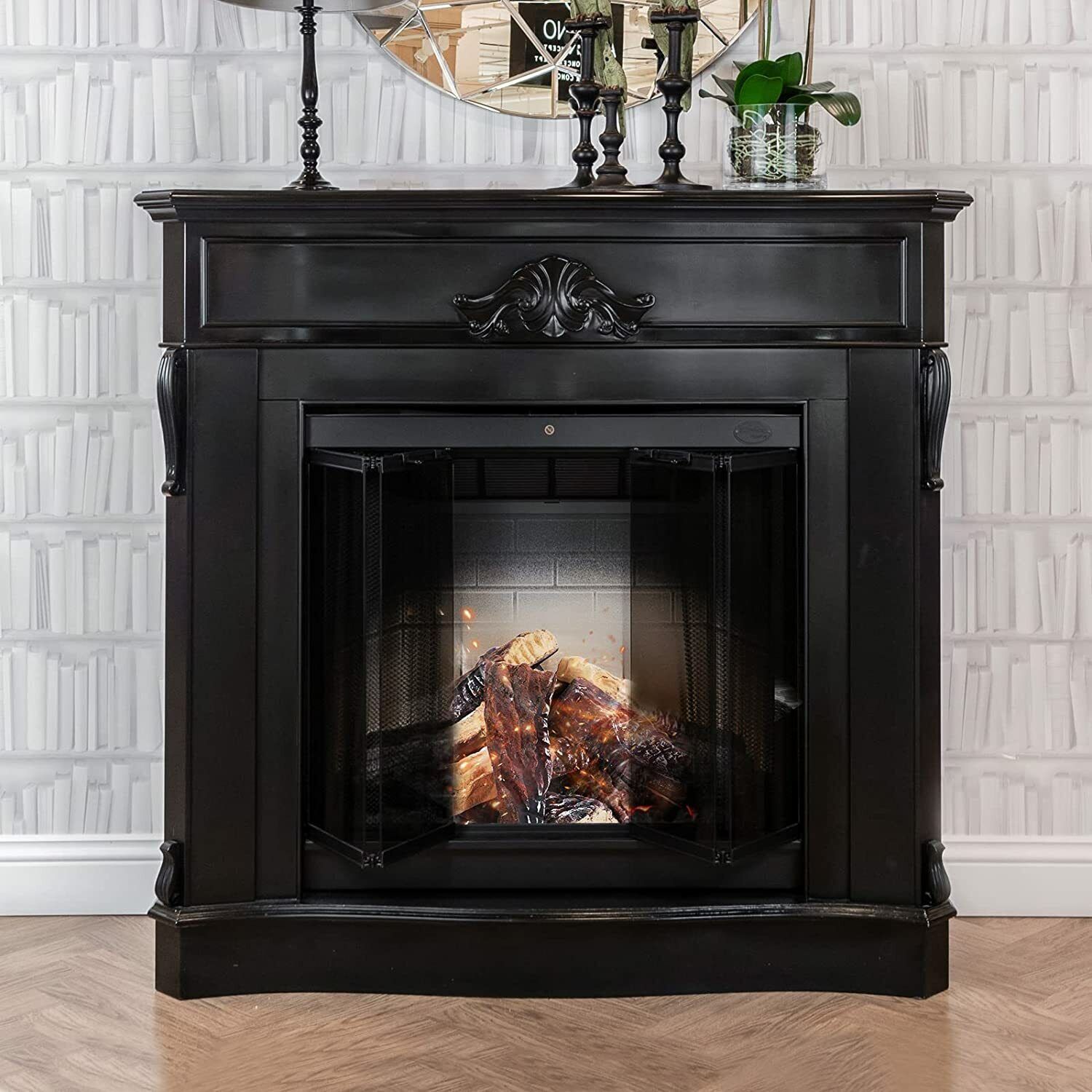 10 Piece Ceramic Wood Set For Gas Fireplace Fake Burning Logs Fire Place Decor - Fresh Stock Dated January 2026