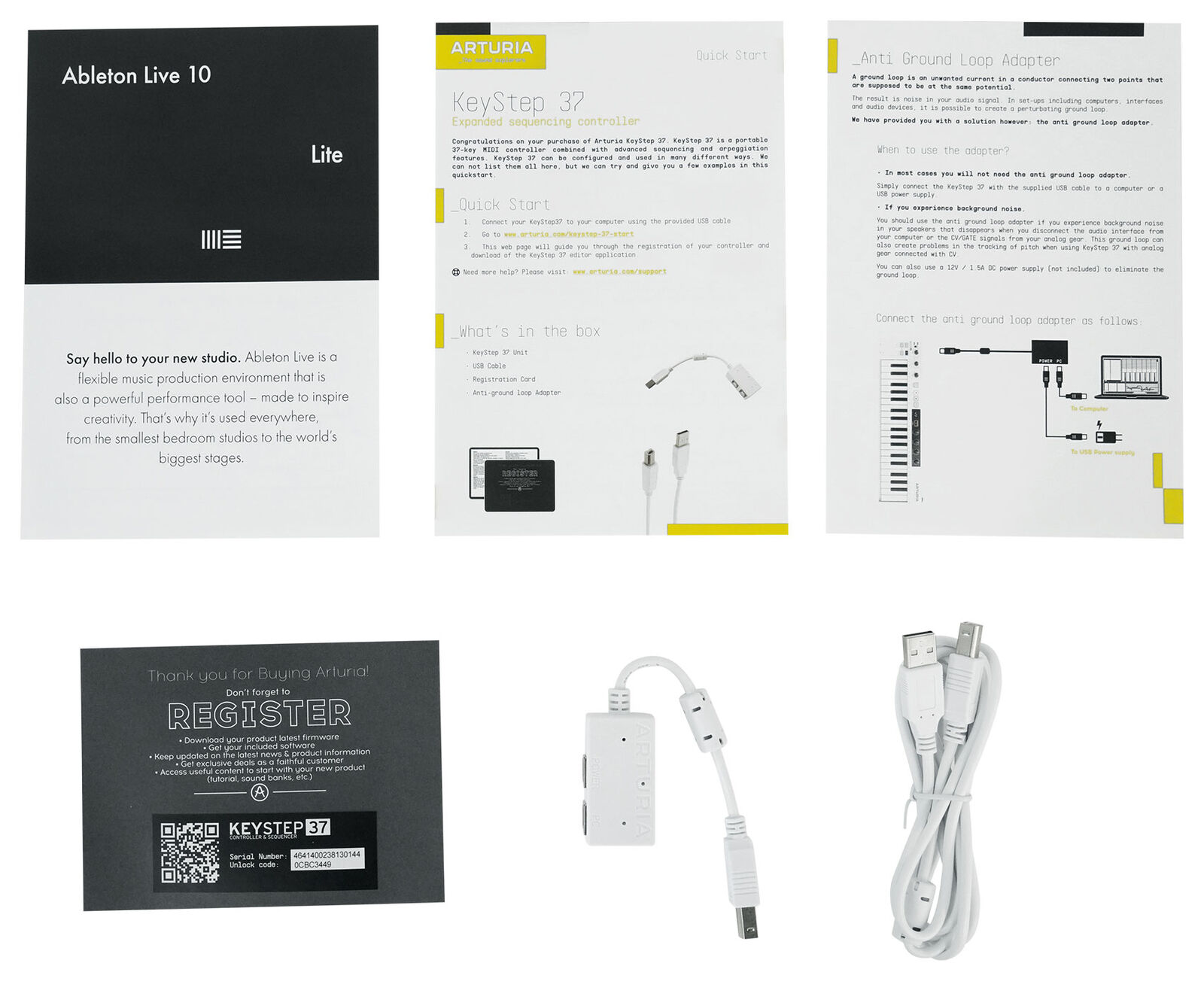 Arturia KeyStep 37-Key Sequencer USB MIDI DJ/Studio Keyboard Controller + Stand - Fresh Stock Dated December 2025