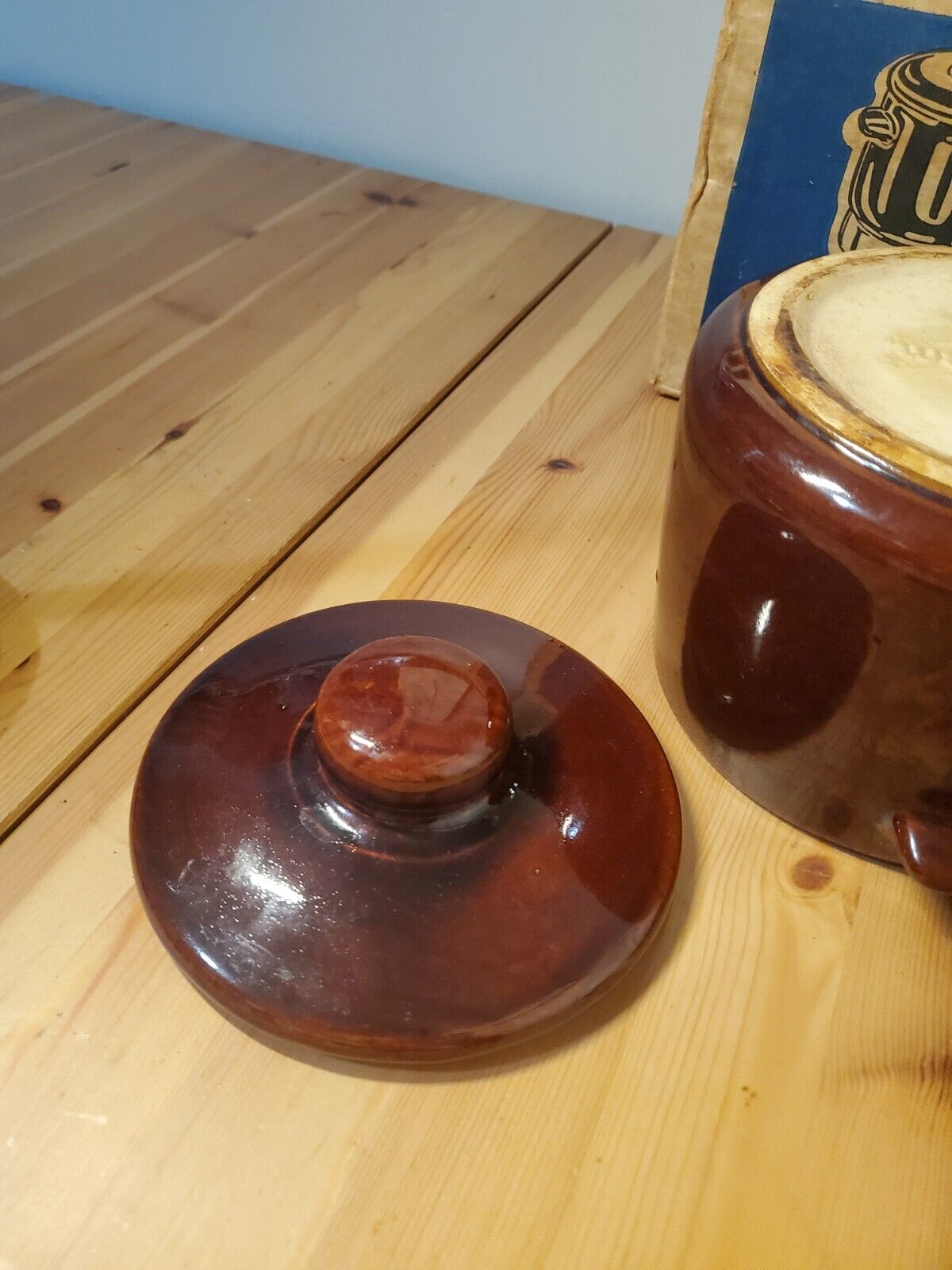 VINTAGE WEST BEND BROWN CERAMIC ELECTRIC 