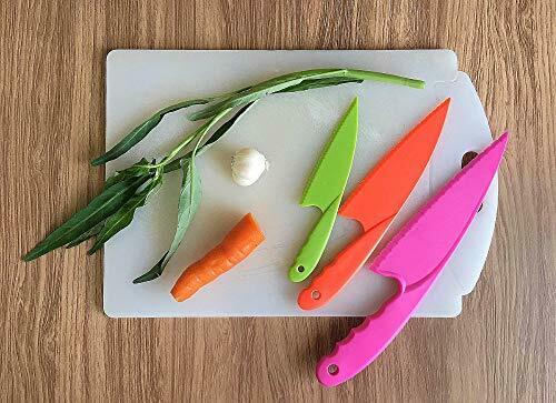 Plastic Kid Knives For Kids Toddler Children Cooking Safe Kitchen Knife Set - Fresh Stock Dated February 2026
