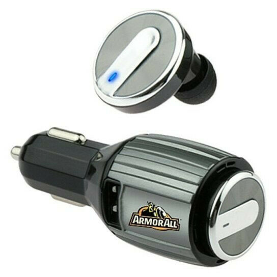 Armor All 2-in-1 Bluetooth Headset and USB Car Charger AHF9-1004-BLK Mobile - Fresh Stock Dated December 2025