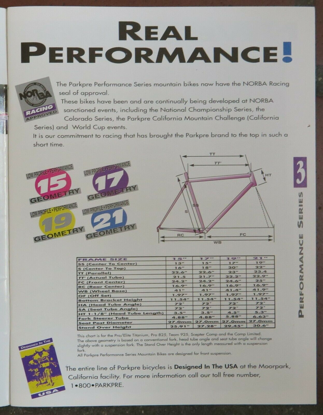 RARE 1994 PARKPRE SPORT LIMITED mountain bike bicycle 17