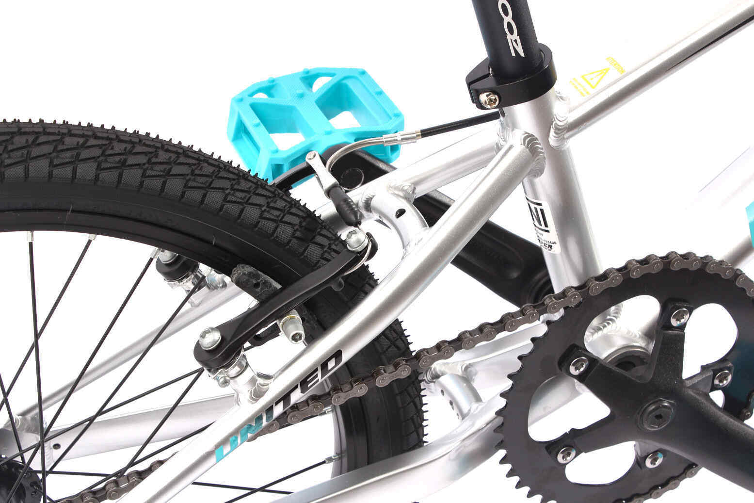 KHE BMX Bike United Pumptrack Jumper Silver 20 Inches Aluminium Only 21.2lbs - Fresh Stock Dated January 2026