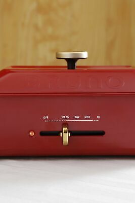 BRUNO compact hot plate BOE021-RD Japan Domestic AC:100 - Fresh Stock Dated February 2026
